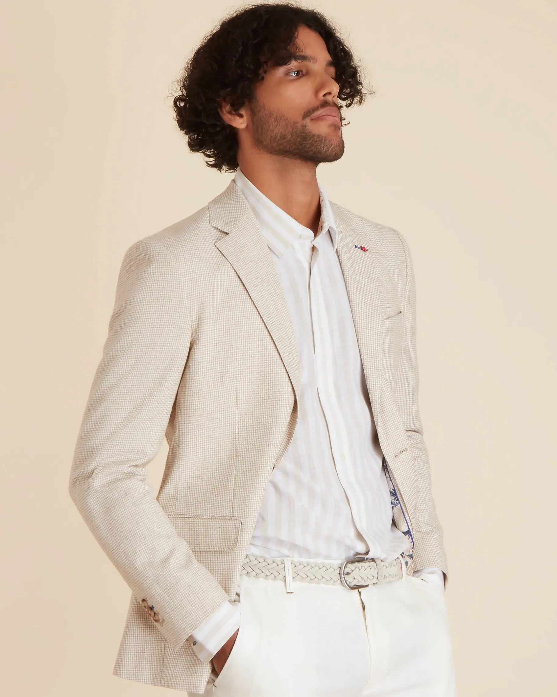 Homme Vicomte A Blazers^Blazer à Carreaux
