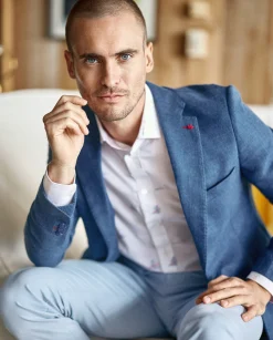 Homme Vicomte A Blazers^Blazer Ajusté