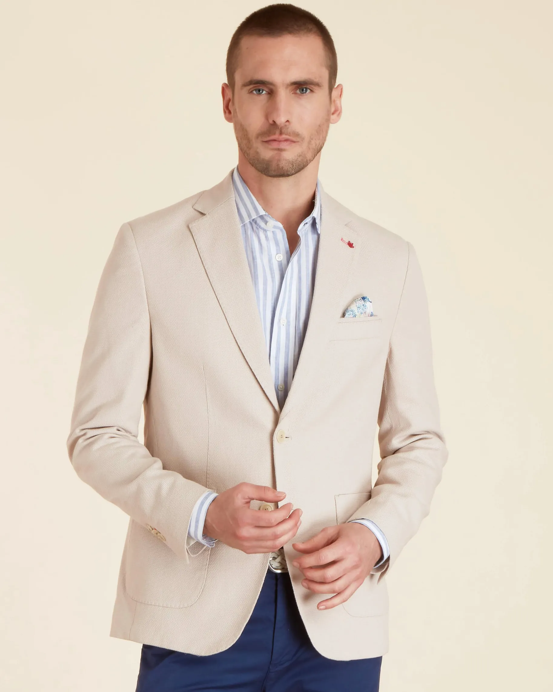 Homme Vicomte A Manteaux & Vestes | Blazers^Blazer Ajusté Texturé