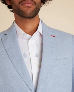 Homme Vicomte A Blazers^Blazer Ajusté Uni