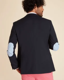 Homme Vicomte A Blazers^Blazer Uni à Coudières