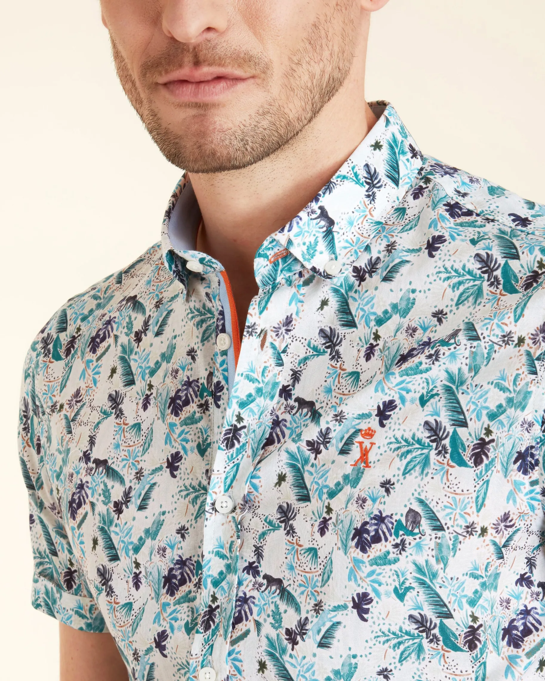 Homme Vicomte A Chemises^Chemise Imprimé à Manches Courtes