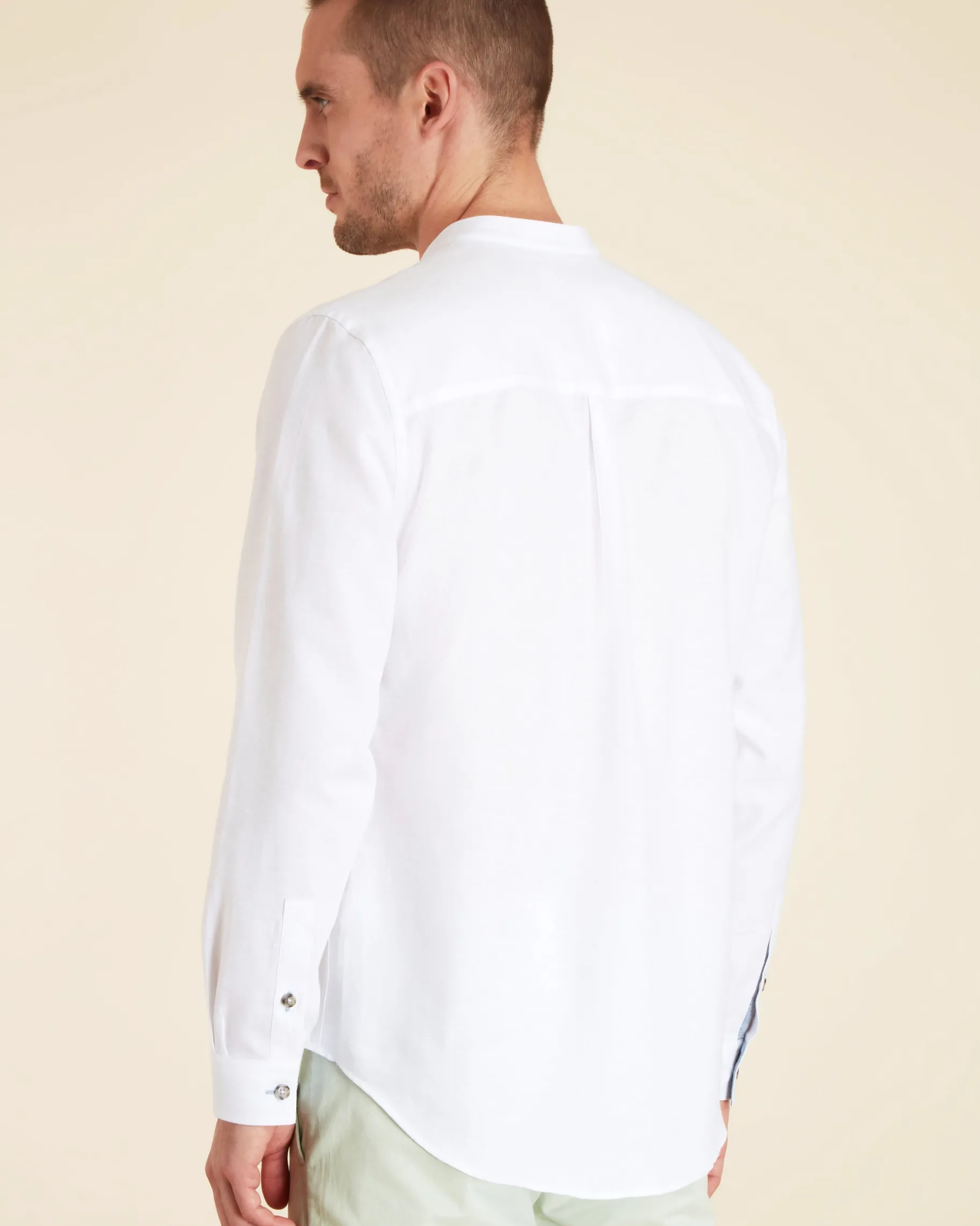 Homme Vicomte A Chemises^Chemise Regular à Col Tunisien