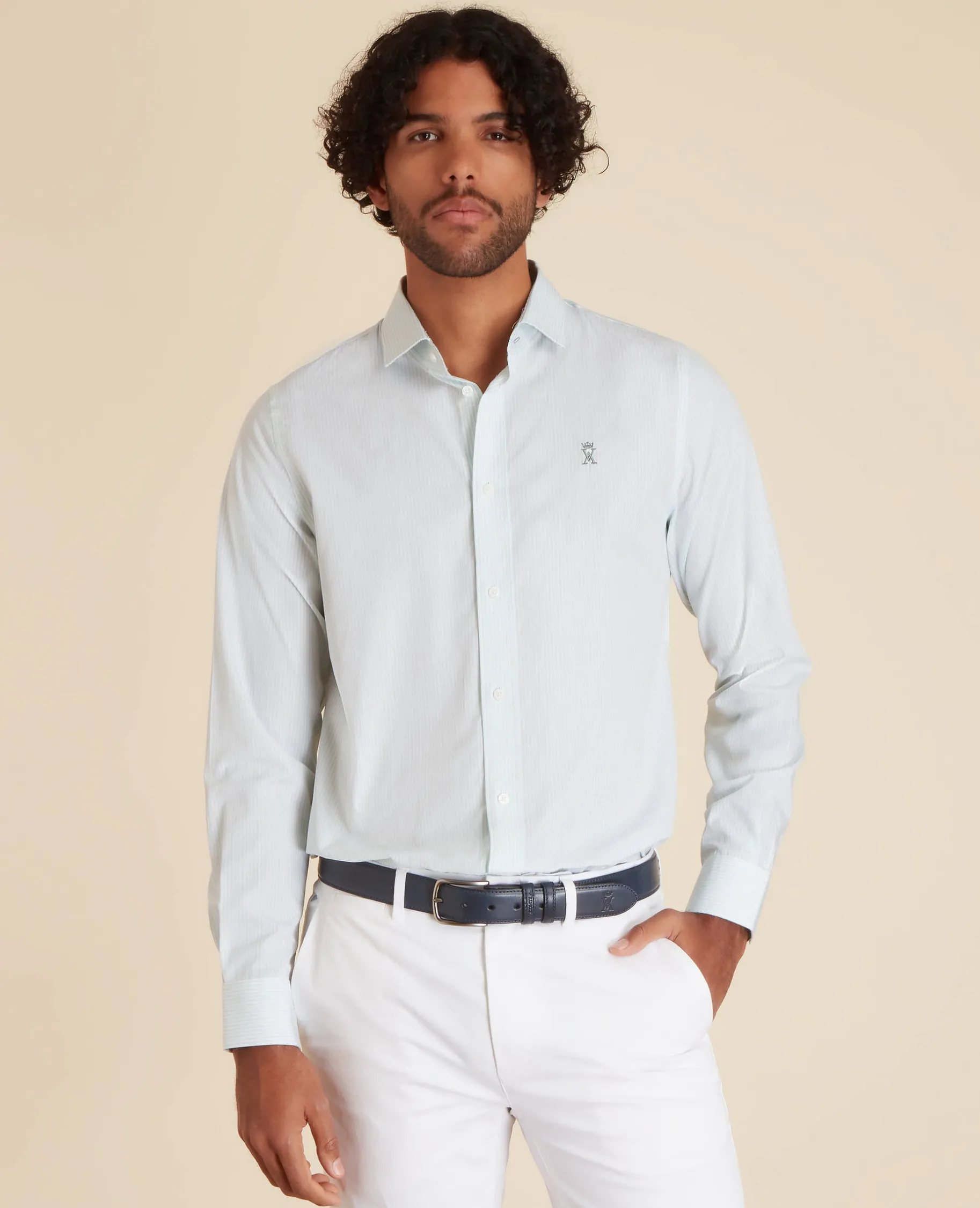 Homme Vicomte A Chemises^Chemise Regular à Fines Rayures