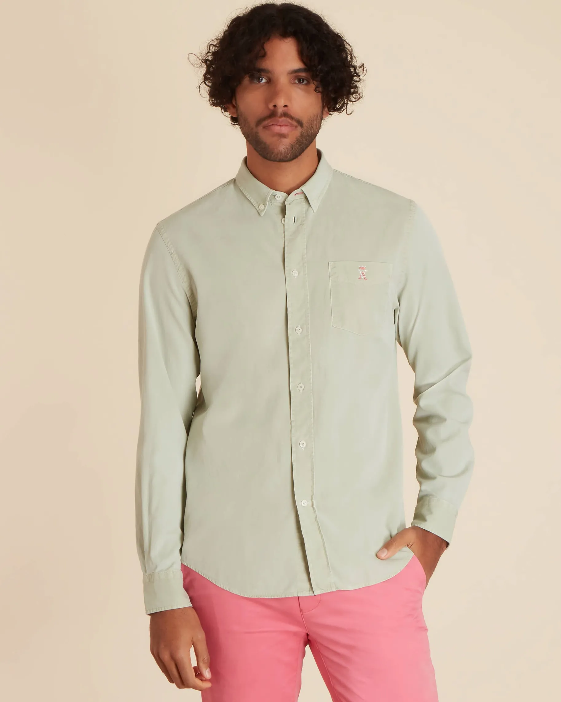 Homme Vicomte A Chemises^Chemise Regular en Twill PAT