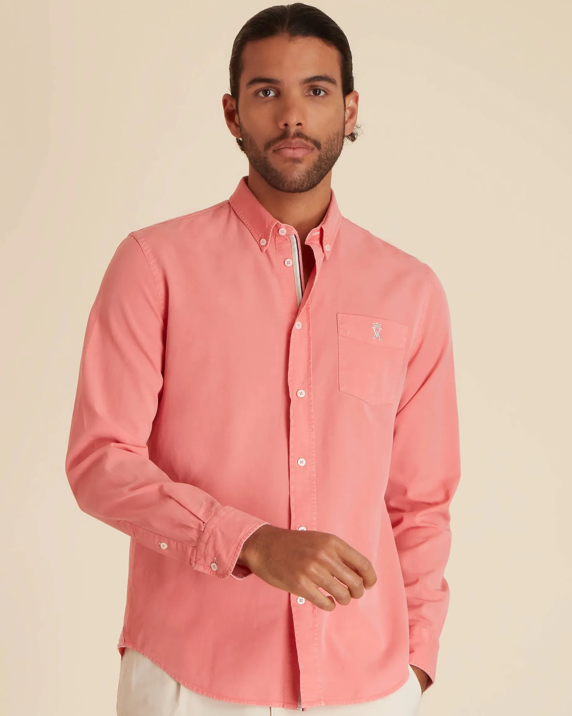 Homme Vicomte A Chemises^Chemise Regular en Twill PAT