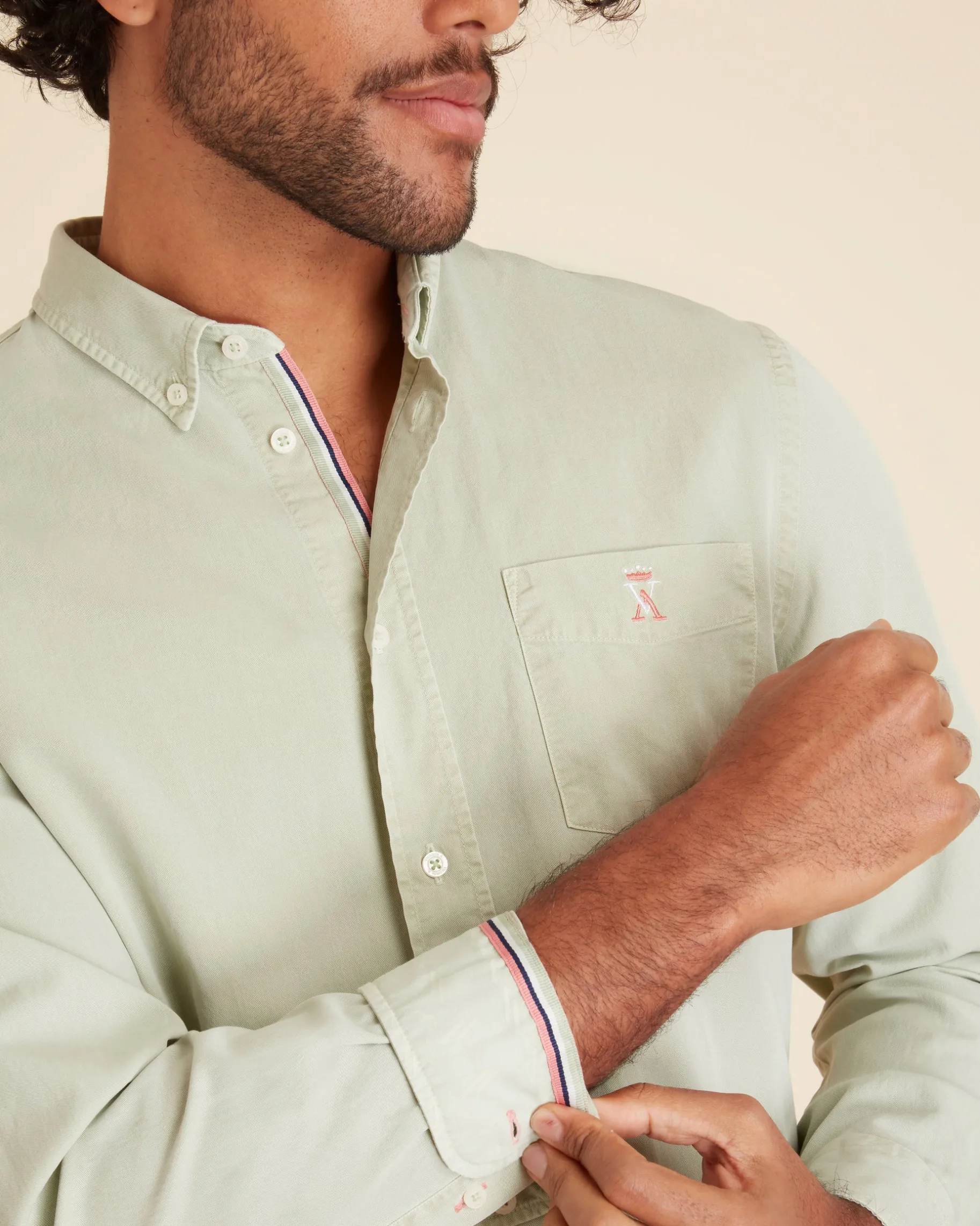 Homme Vicomte A Chemises^Chemise Regular en Twill PAT