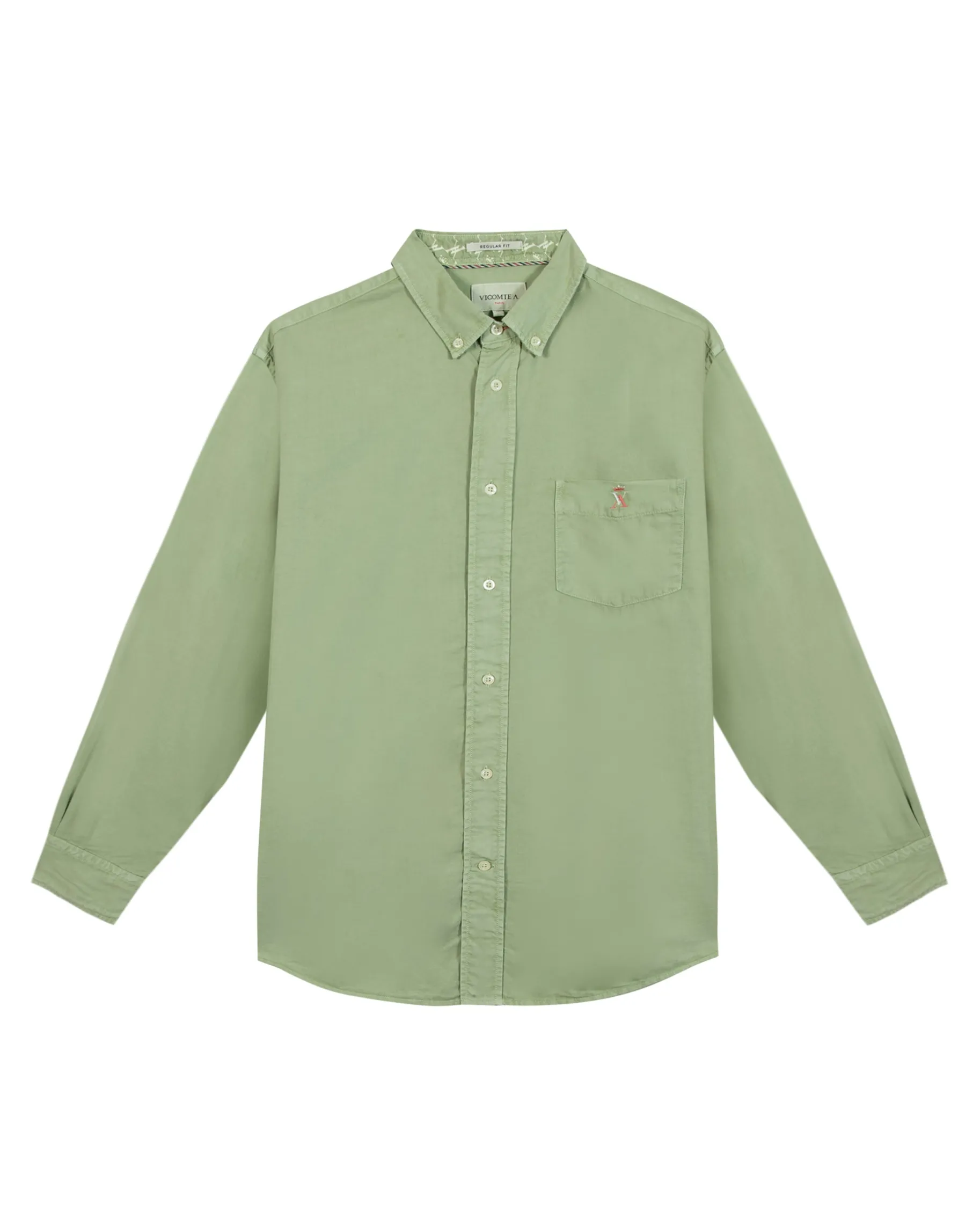 Homme Vicomte A Chemises^Chemise Regular en Twill PAT