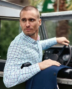 Homme Vicomte A Chemises^Chemise Slim à Carreaux Tie & Dye