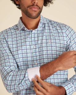 Homme Vicomte A Chemises^Chemise Slim à Carreaux Tie & Dye