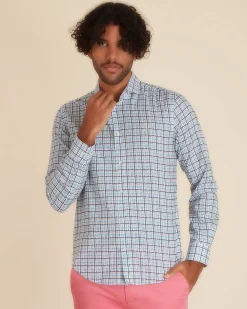 Homme Vicomte A Chemises^Chemise Slim à Carreaux Tie & Dye