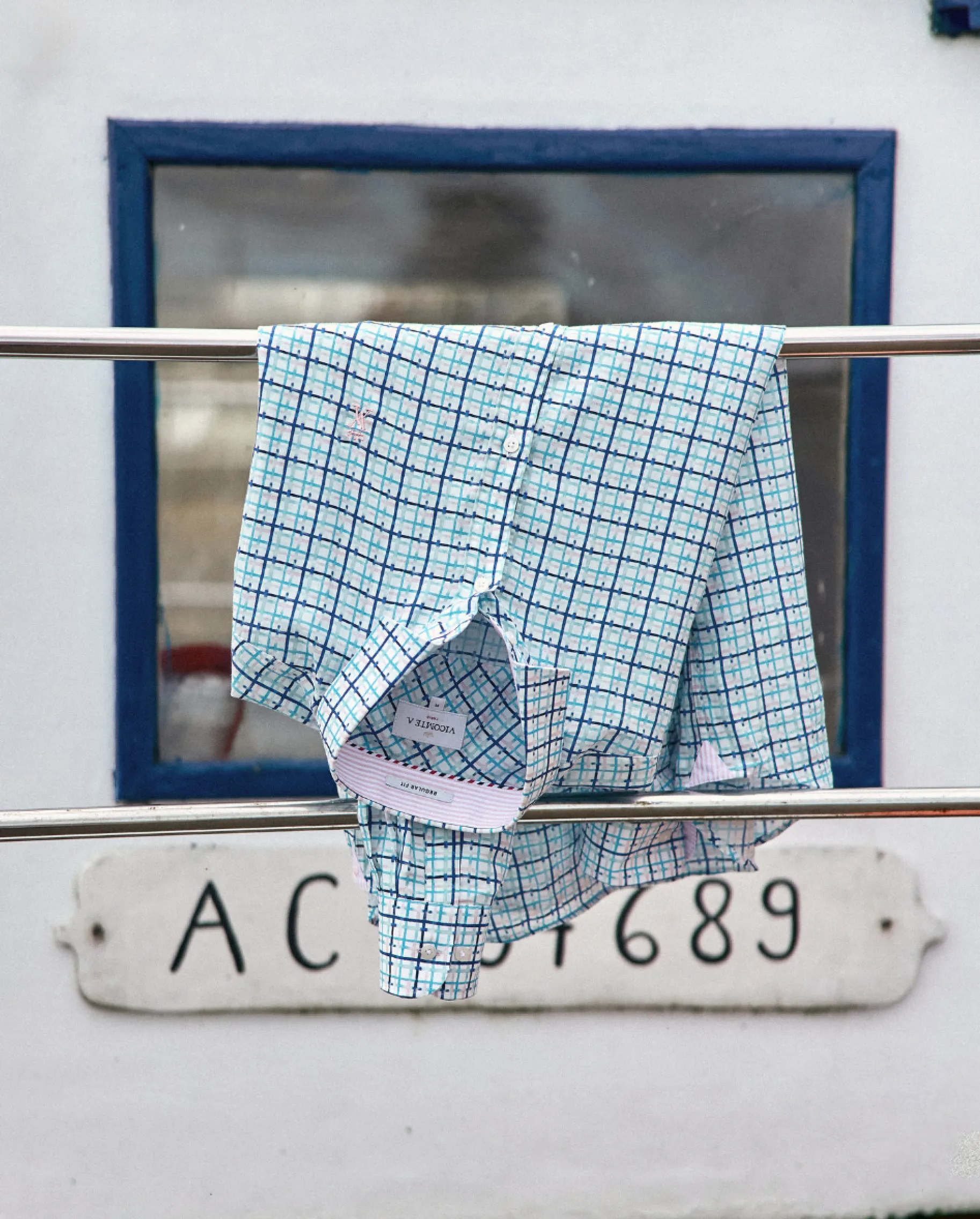 Homme Vicomte A Chemises^Chemise Slim à Carreaux Tie & Dye