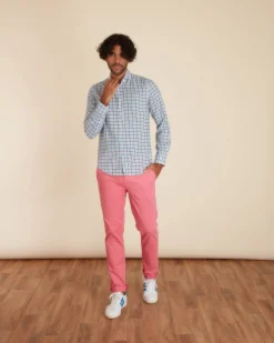 Homme Vicomte A Chemises^Chemise Slim à Carreaux Tie & Dye