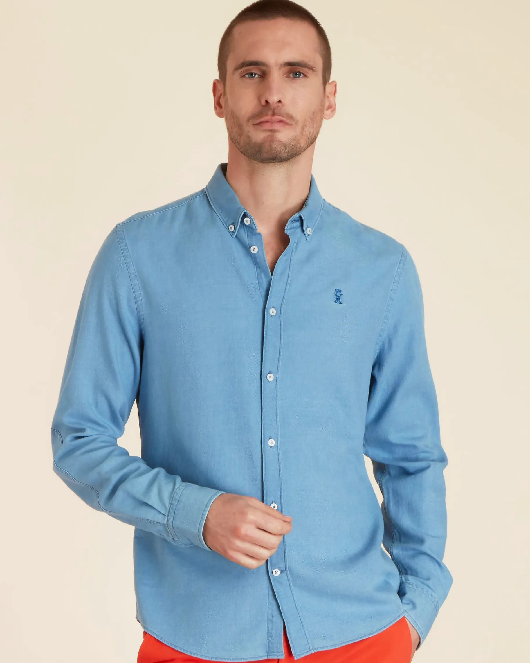 Homme Vicomte A Chemises^Chemise Slim Denim