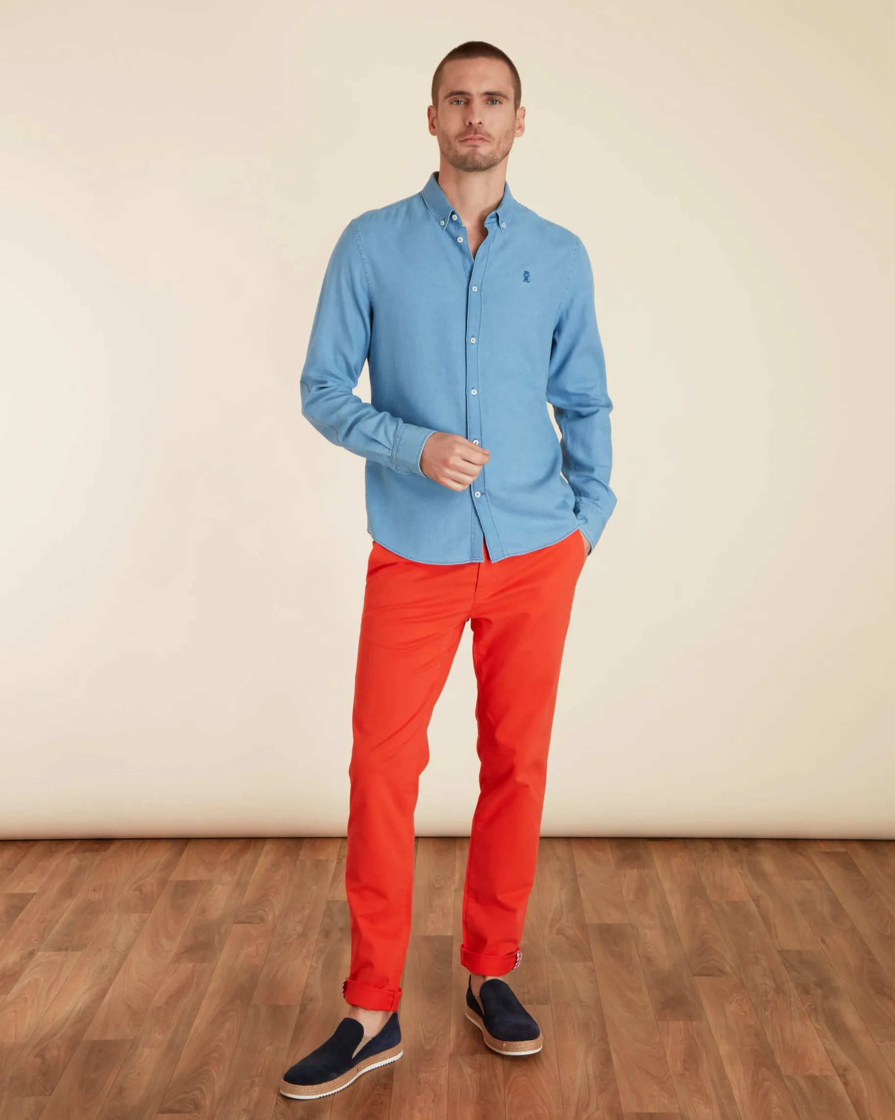 Homme Vicomte A Chemises^Chemise Slim Denim