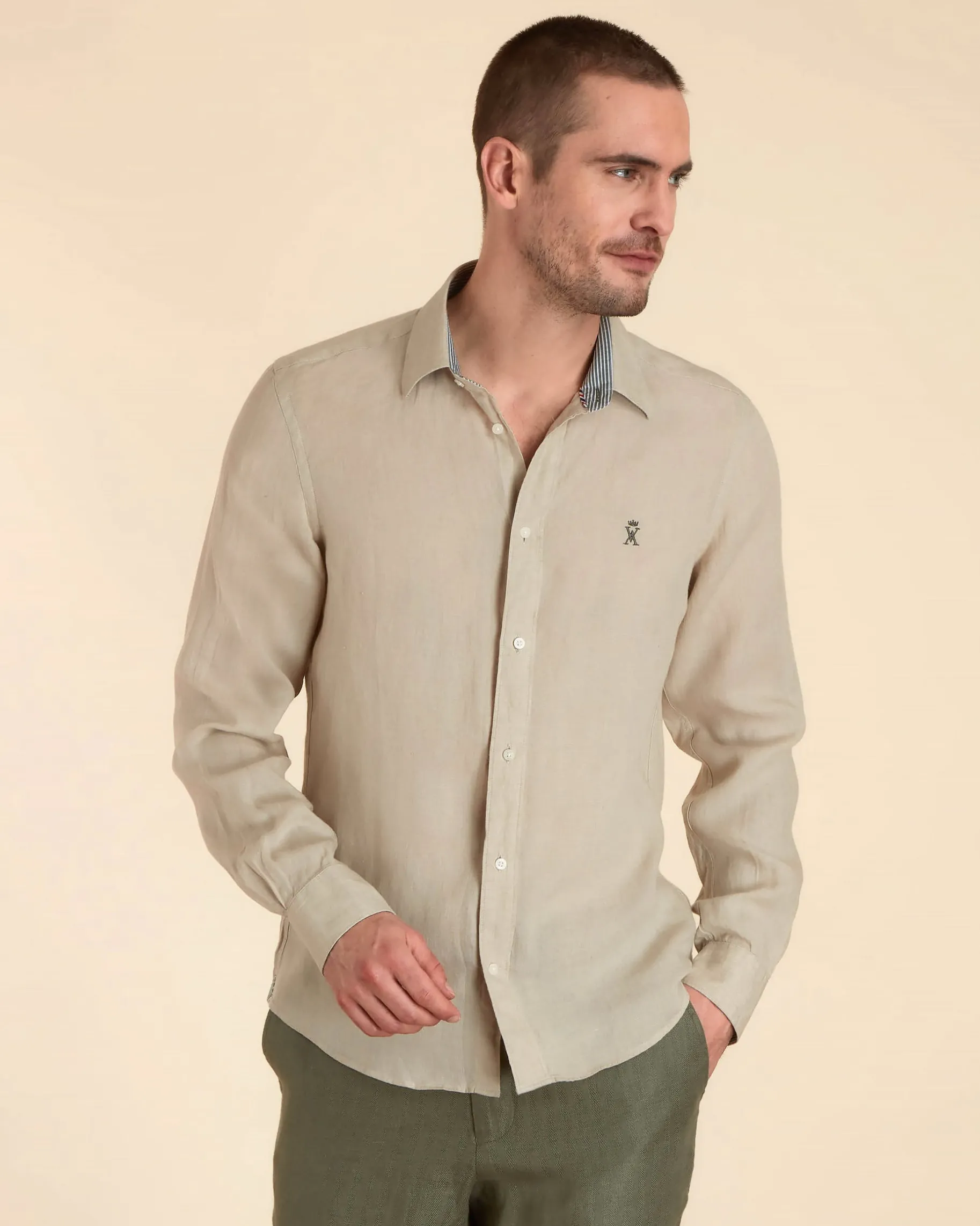 Homme Vicomte A Chemises^Chemise Slim légère