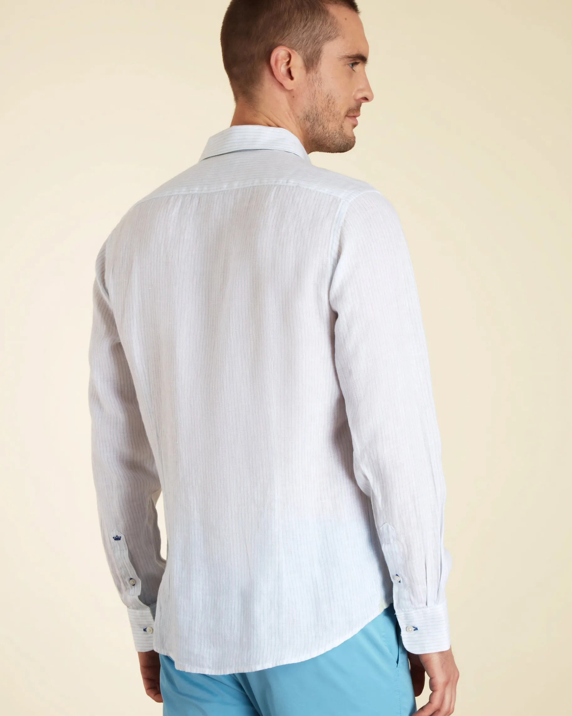 Homme Vicomte A Chemises^Chemise Slim Légère à Rayures
