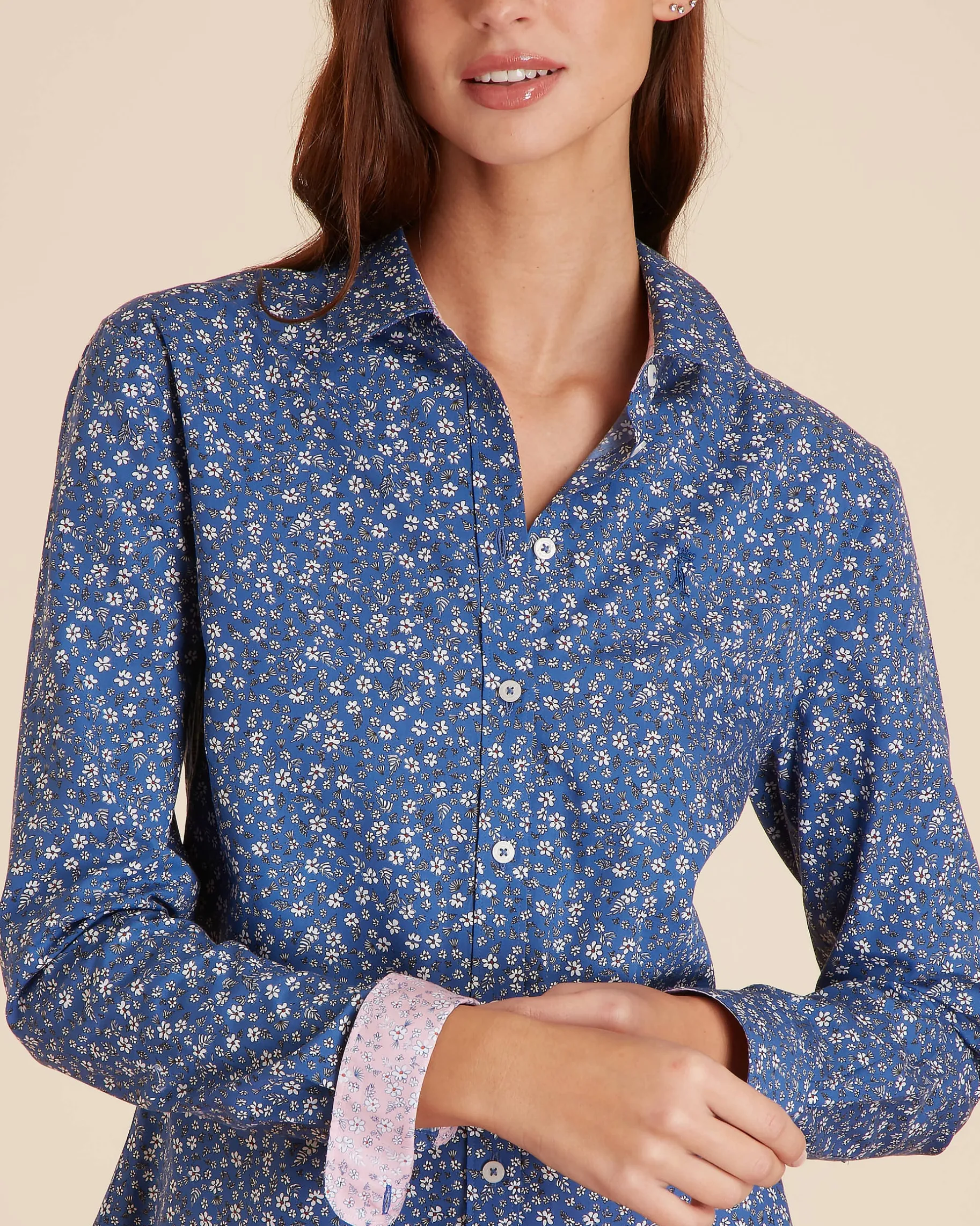 Femme Vicomte A Chemises^Chemise Slim Motif Printemps