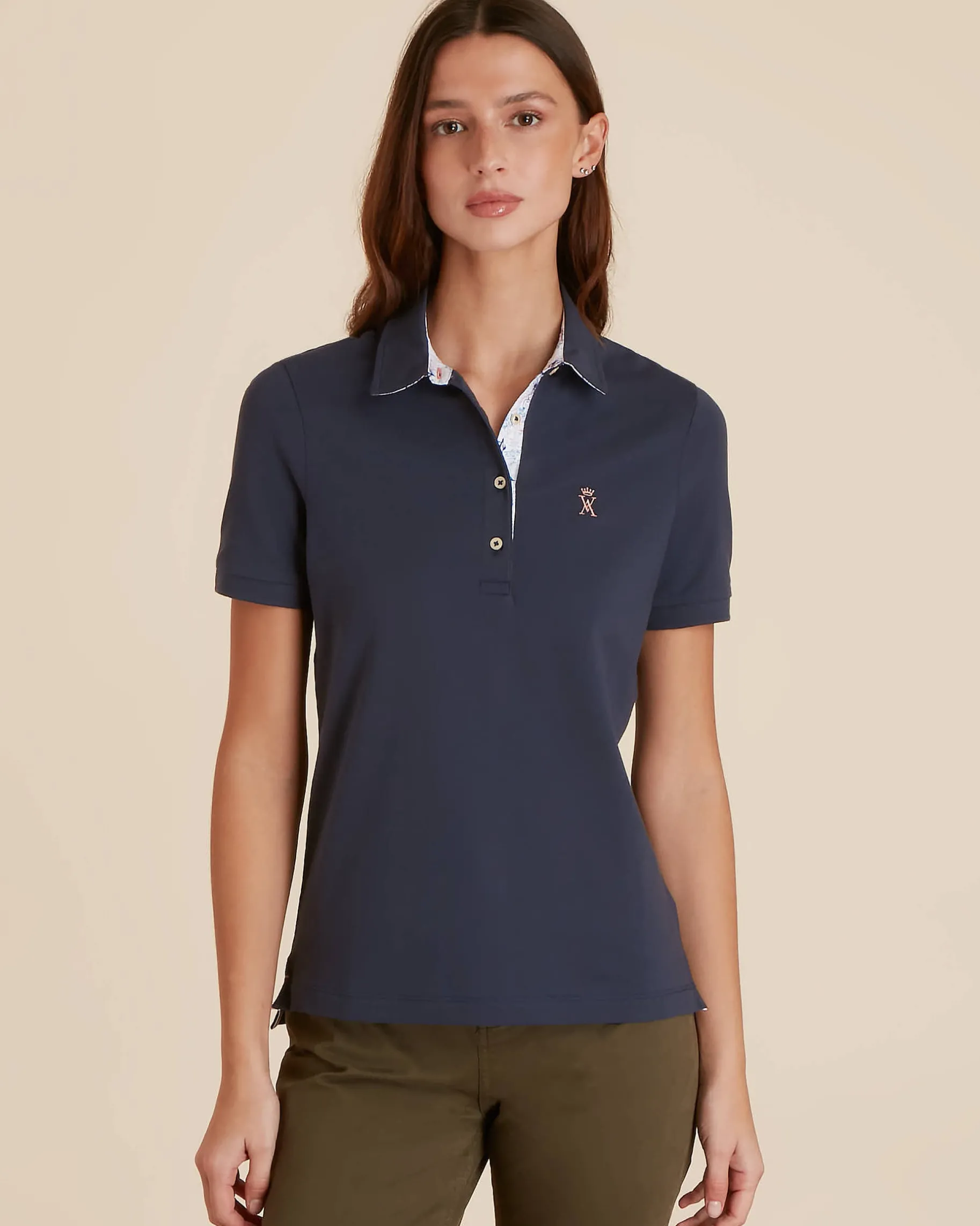 Femme Vicomte A Polos & T-Shirts^Polo à details imprimé garrigue