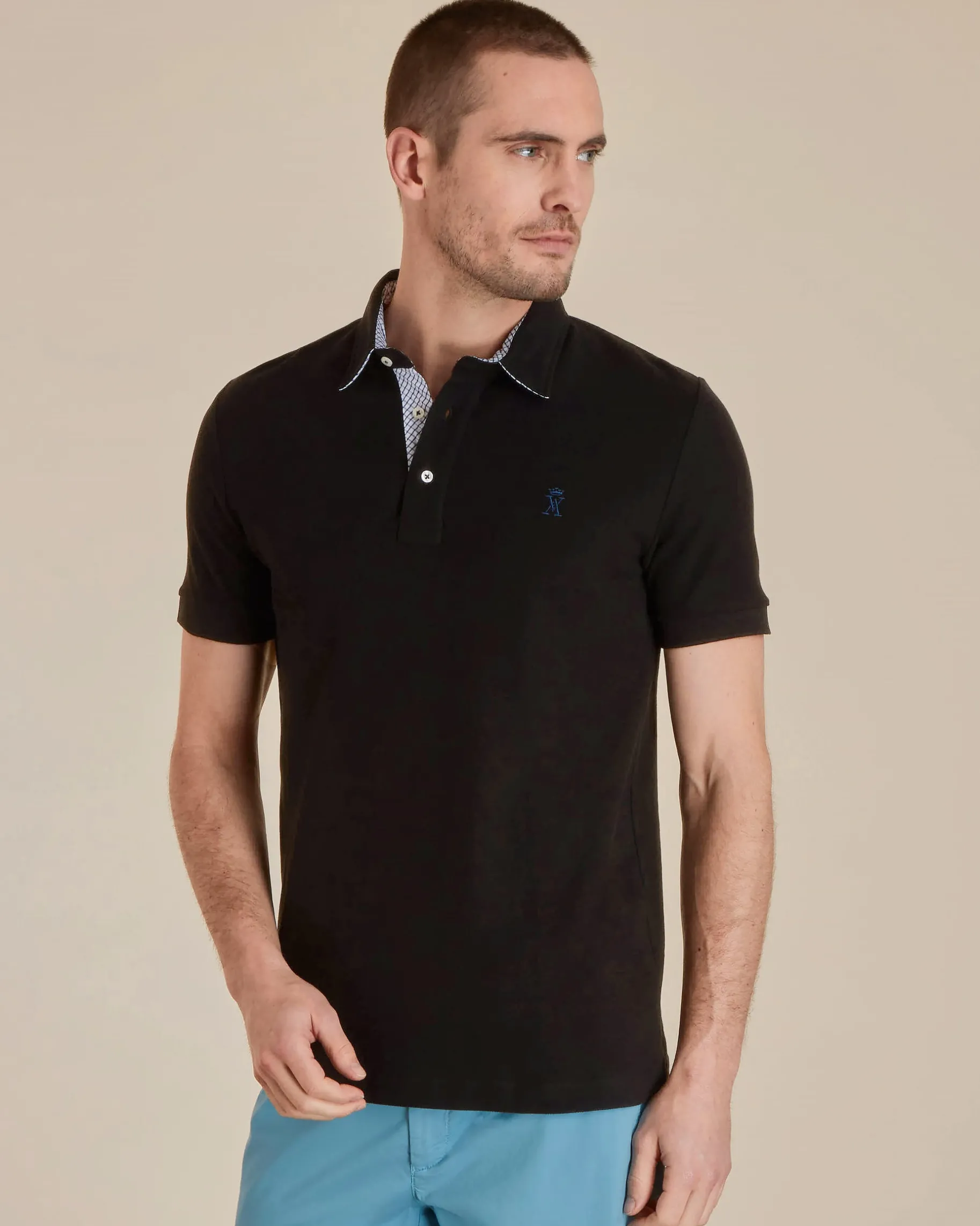 Homme Vicomte A Polos^Polo à Détails Carreaux