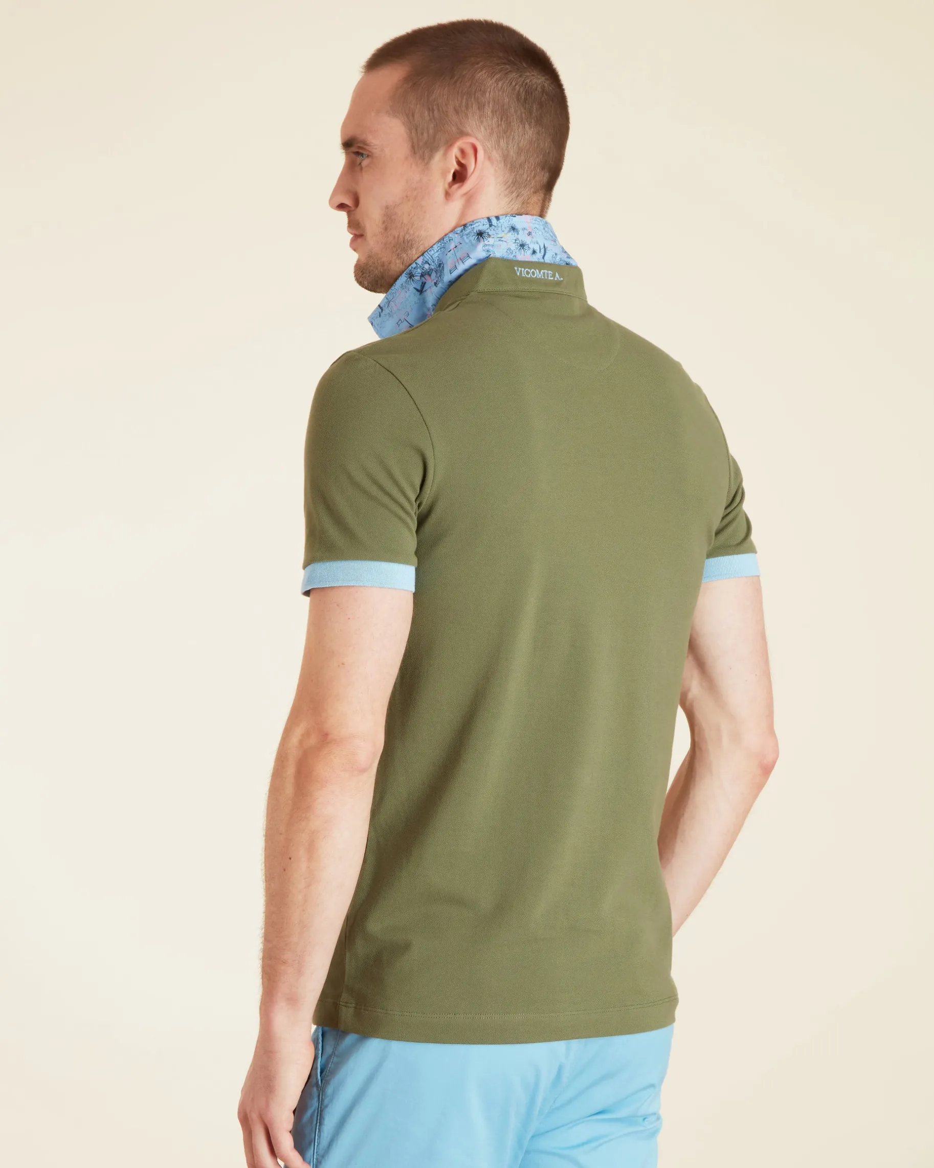 Homme Vicomte A Polos^Polo à Manches courtes Bicolore