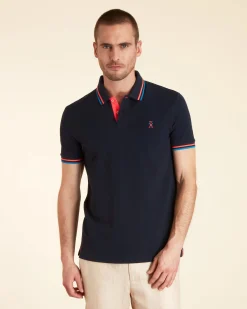 Homme Vicomte A Polos^Polo Ajusté Manches Courtes