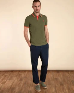 Homme Vicomte A Polos^Polo Ajusté Manches Courtes