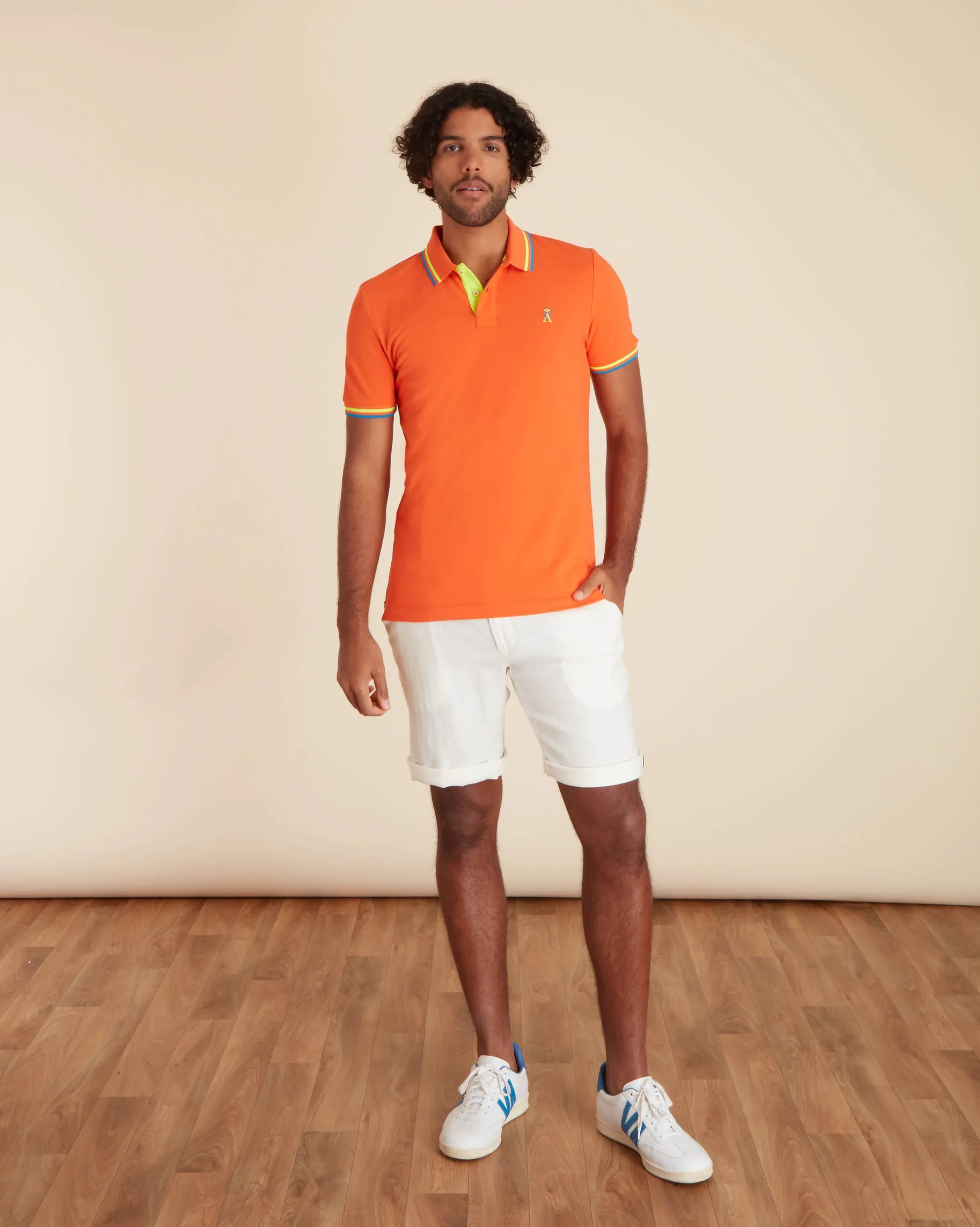 Homme Vicomte A Polos^Polo Ajusté Manches Courtes