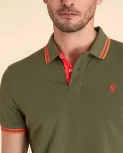 Homme Vicomte A Polos^Polo Ajusté Manches Courtes