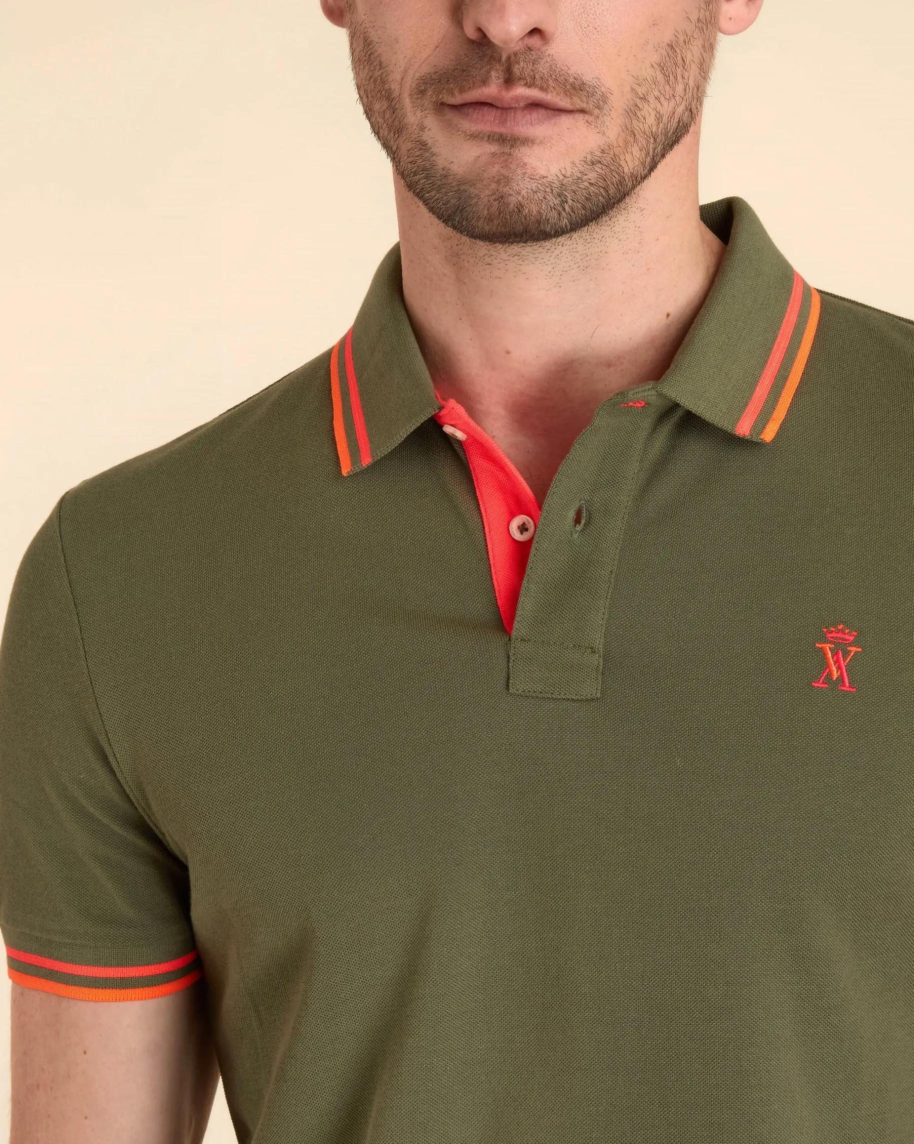 Homme Vicomte A Polos^Polo Ajusté Manches Courtes