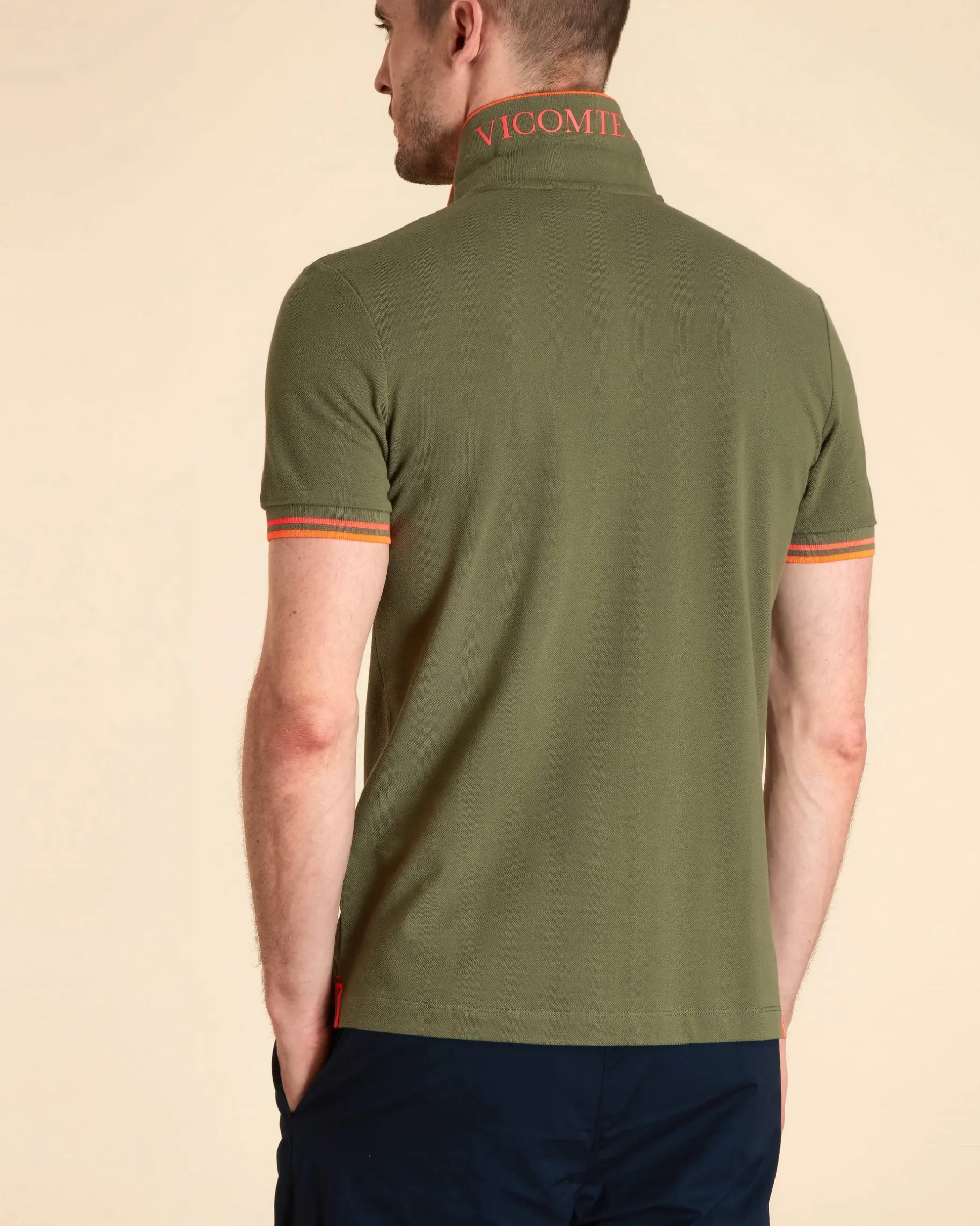 Homme Vicomte A Polos^Polo Ajusté Manches Courtes