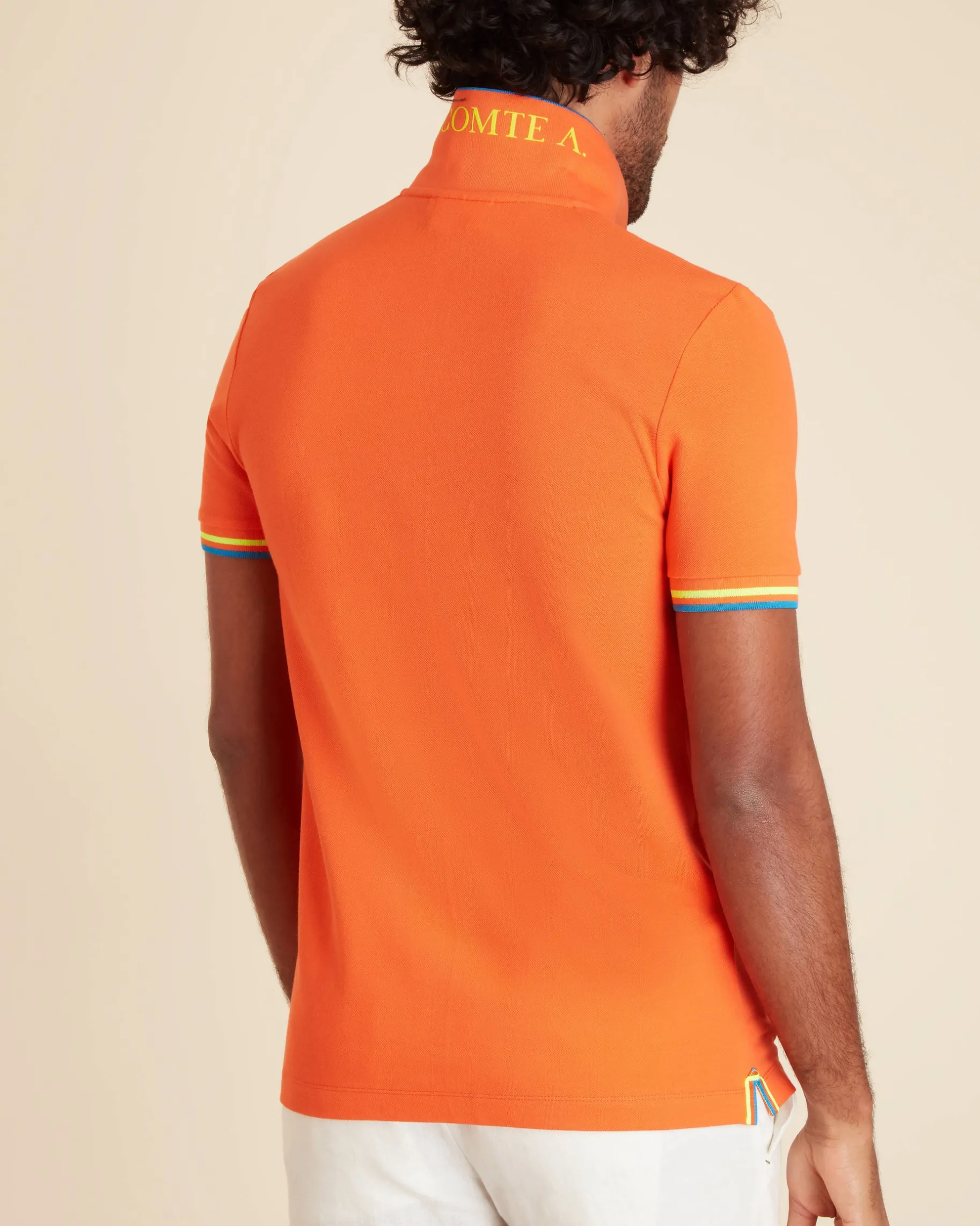 Homme Vicomte A Polos^Polo Ajusté Manches Courtes