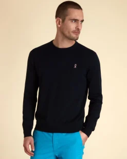 Homme Vicomte A Pulls^Pull Col Rond Uni