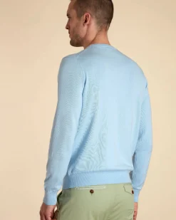 Homme Vicomte A Pulls^Pull Col Rond Uni