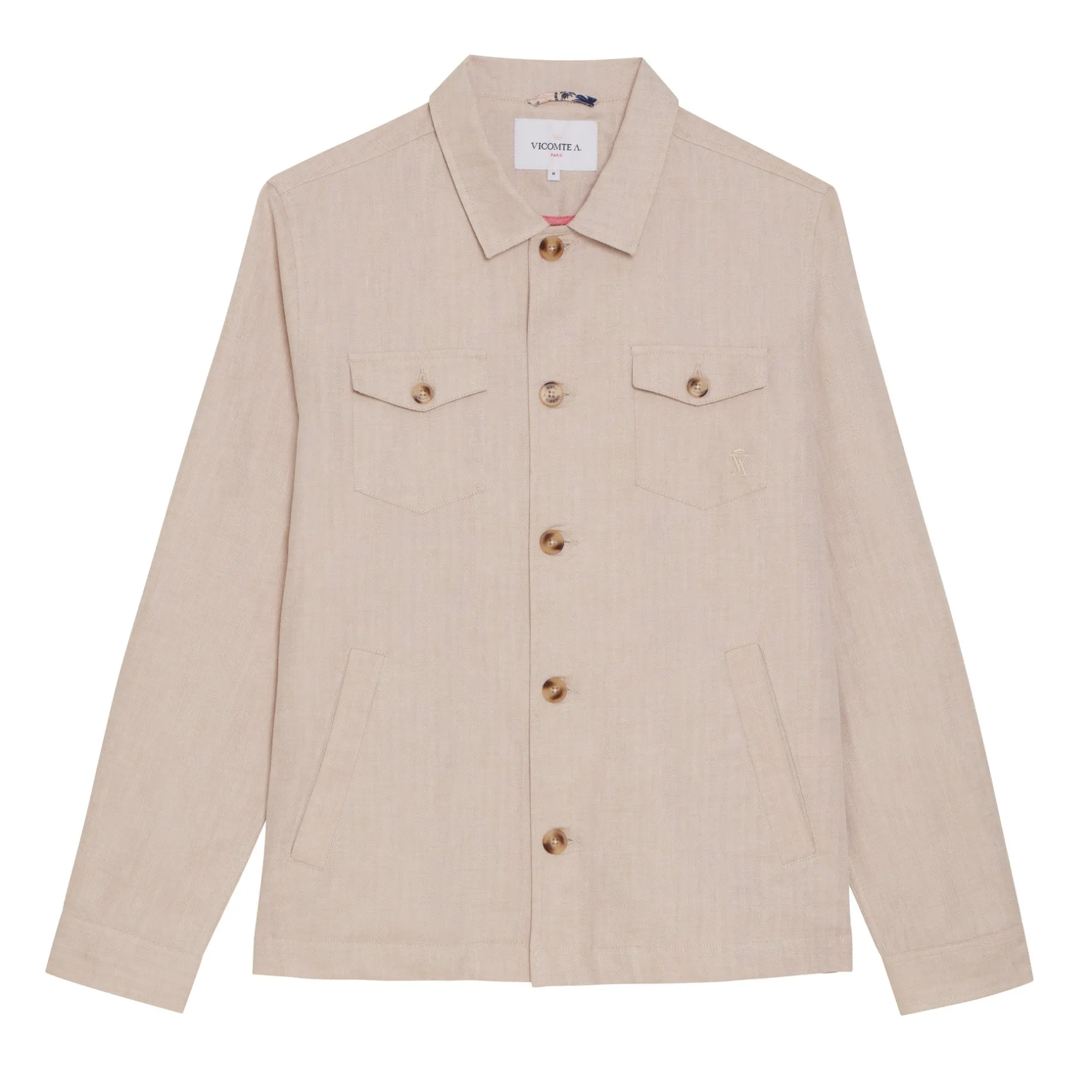 Homme Vicomte A Manteaux & Vestes^Surchemise Regular à Détails Imprimé