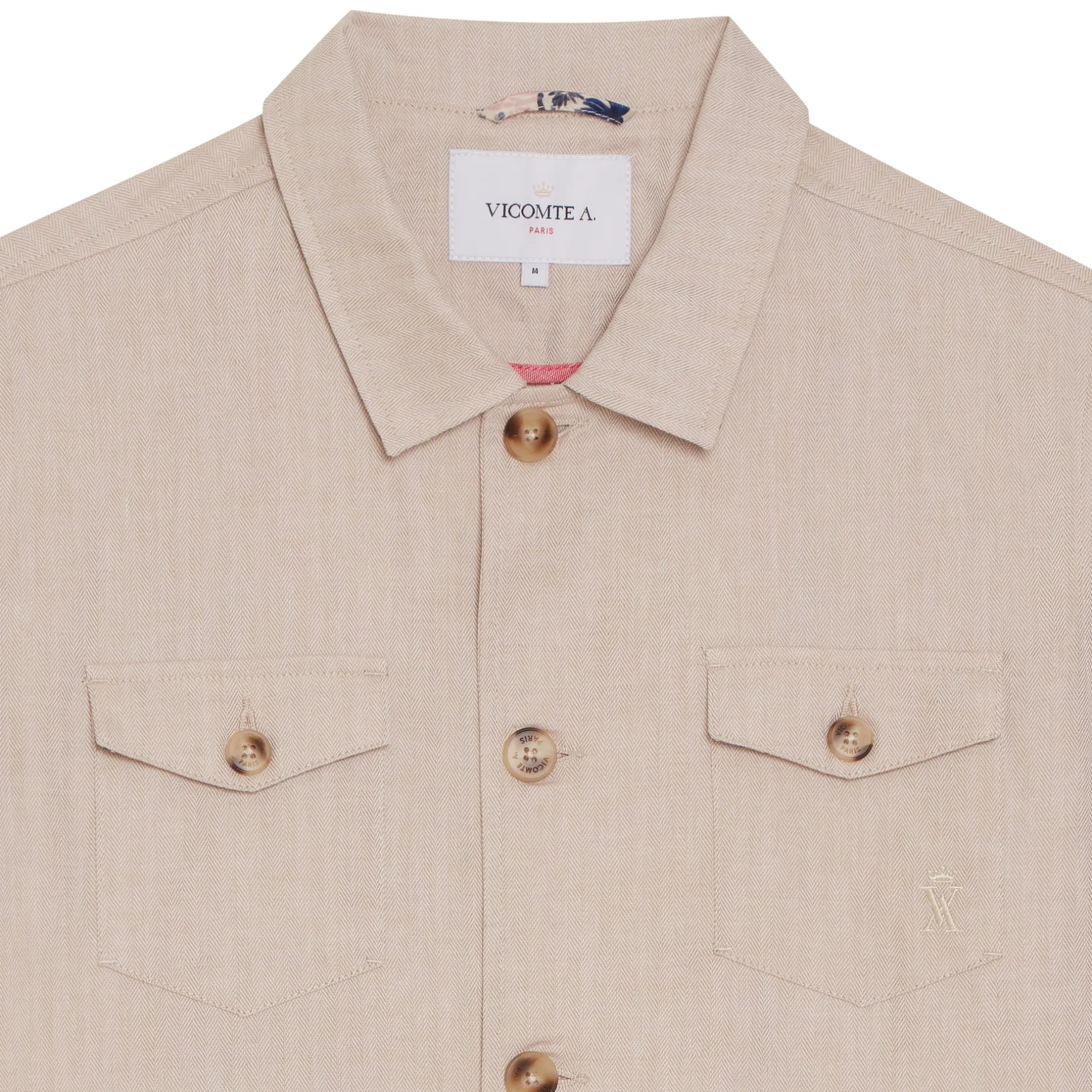 Homme Vicomte A Manteaux & Vestes^Surchemise Regular à Détails Imprimé