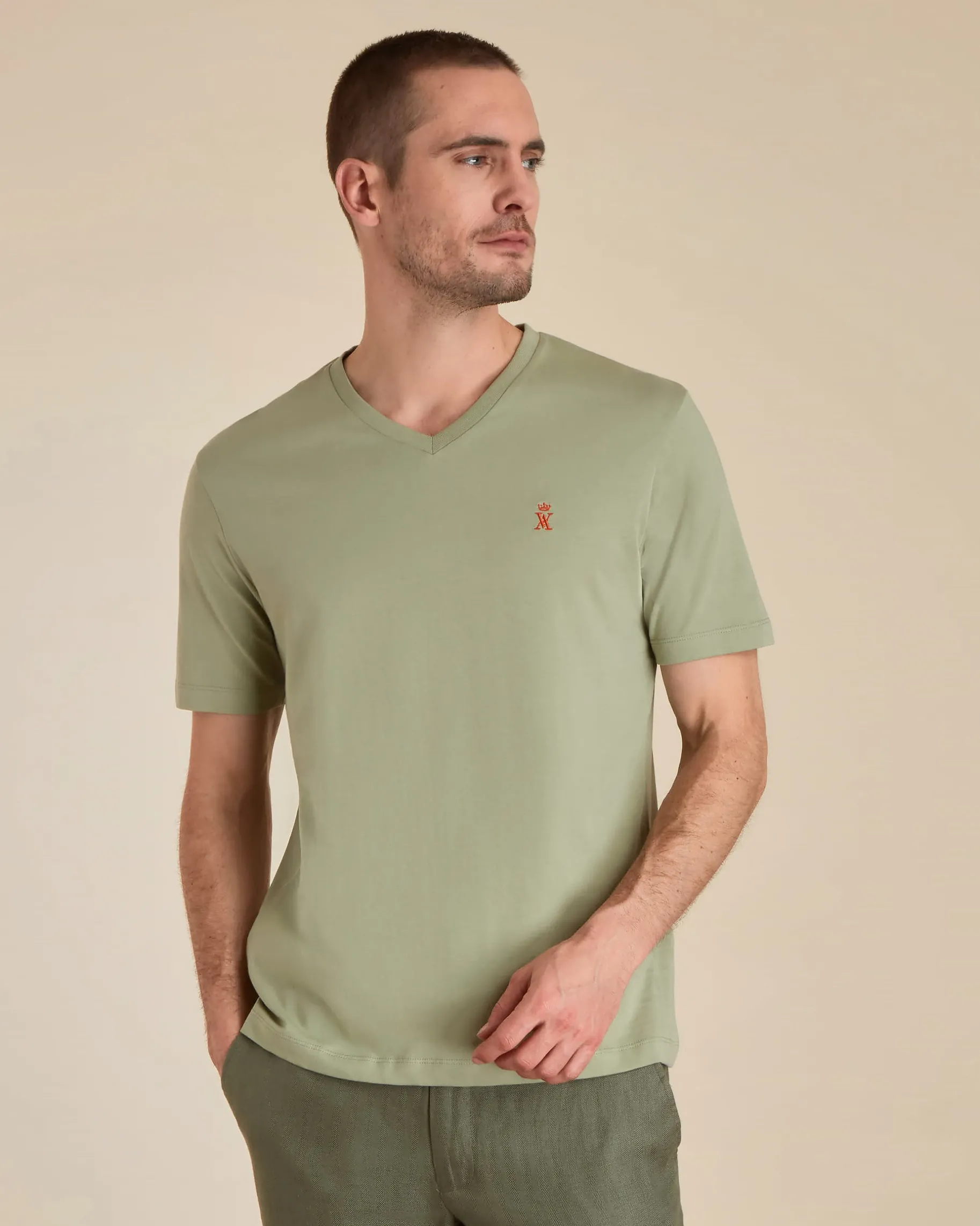 Homme Vicomte A T-Shirts^T-shirt à Col V